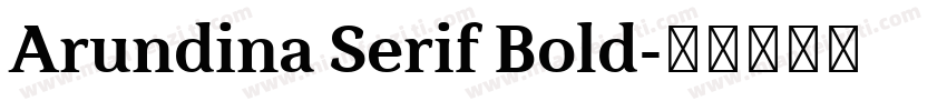 Arundina Serif Bold字体转换